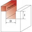 WT Felülcsapágyas 2 élű D=9,5-19 mm A=8-12