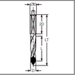 MW-P060 - Átmenőfúró D=5-12 mm LT=57,5-70 (bal) MW-P060 - Átmenőfúró D=5-12 mm LT=57,5-70 (bal)