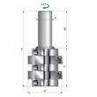 TM10MD - Freud gyalufej CNC felsőmaró D:50; B:78; H:130; A:20x50; Z:14 TM10MD - Freud gyalufej CNC felsőmaró D:50; B:78; H:130; A:20x50; Z:14