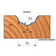 NC02M-Freud profilkéses CNC felsőmaró D:50; B:35; A:20x50; Z:2