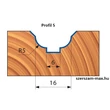 NC02M-Freud profilkéses CNC felsőmaró D:50; B:35; A:20x50; Z:2