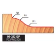 99-FR Pro felsőmaró plattolómaró D:31,8x41,5; H:79,5; A:12; R1:2; R2:16; Z:2