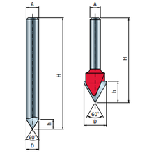 Freud - V horonymaró D=6-31 mm A=6-12 α=60°