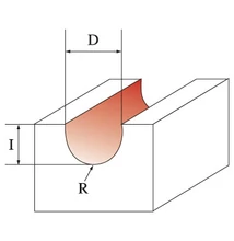 WT - Holkermaró csapágy nélkül D:9,5x9,5; H:48; A:8; R:4,8; Z:2
