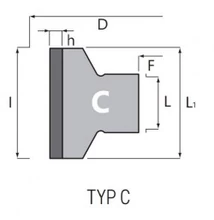 ITA gyémánt előmaró szerszám élzárógépekhez (TYP C)