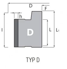 ITA gyémánt előmaró szerszám élzárógépekhez (TYP D)