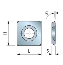 FR váltólapka 15x15x2,5   Z:4