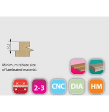 FABA Gyémánt felsőmaró D=12-20 mm h=23-54 (TDT-08A)