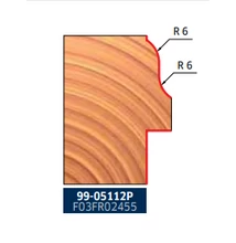 99-FR Pro felsőmaró ablakprofil D:34x35,9; H:78,4; A:12; R:6; C:22; Z:2 