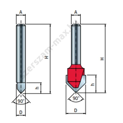 Freud - V horonymaró D=6-31 mm A=6-12 α=90°