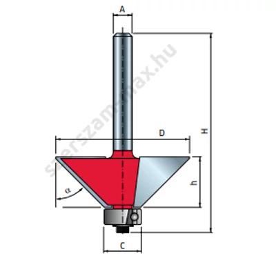 Freud szögmaró D=18,5-62,1 mm  α=11.3°-45°