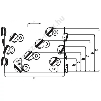 ITA gyémánt előmaró szerszám élzárógépekhez (TYP A)