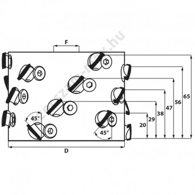 ITA gyémánt előmaró szerszám élzárógépekhez (TYP B)