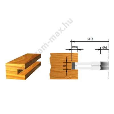 Stark állítható nútmaró D:160; B:8-15; d:30; Z:4+4