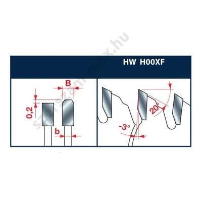 LU3F - Freud lapszabász körfűrészlap (elővágó nélkül) D=220-350 mm d=30