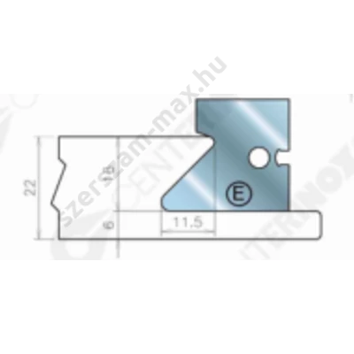 Centerinox "E" fogantyú profillapka