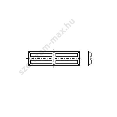 TR váltólapka Bútorlap, MDF 50x5,5x1,1 Z=4  T03SMG