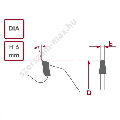Metal World gyémánt elővágó D:180x4,3-5,5 Z:36 ( Egytestű/kúpos)